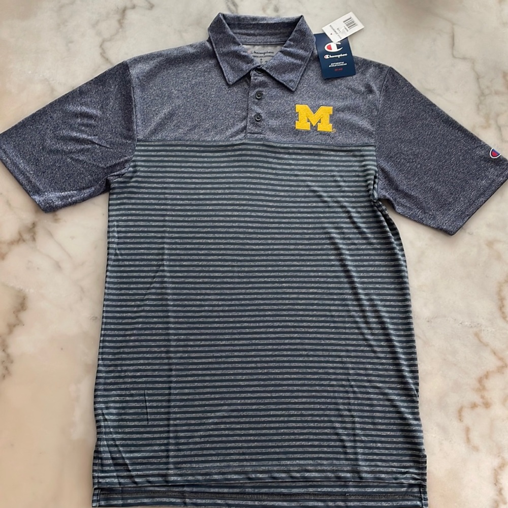 Champion Men’s Michigan Wolverines Polo Shirt - Small Size